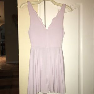 Kimchi Blue lavender scalloped romper